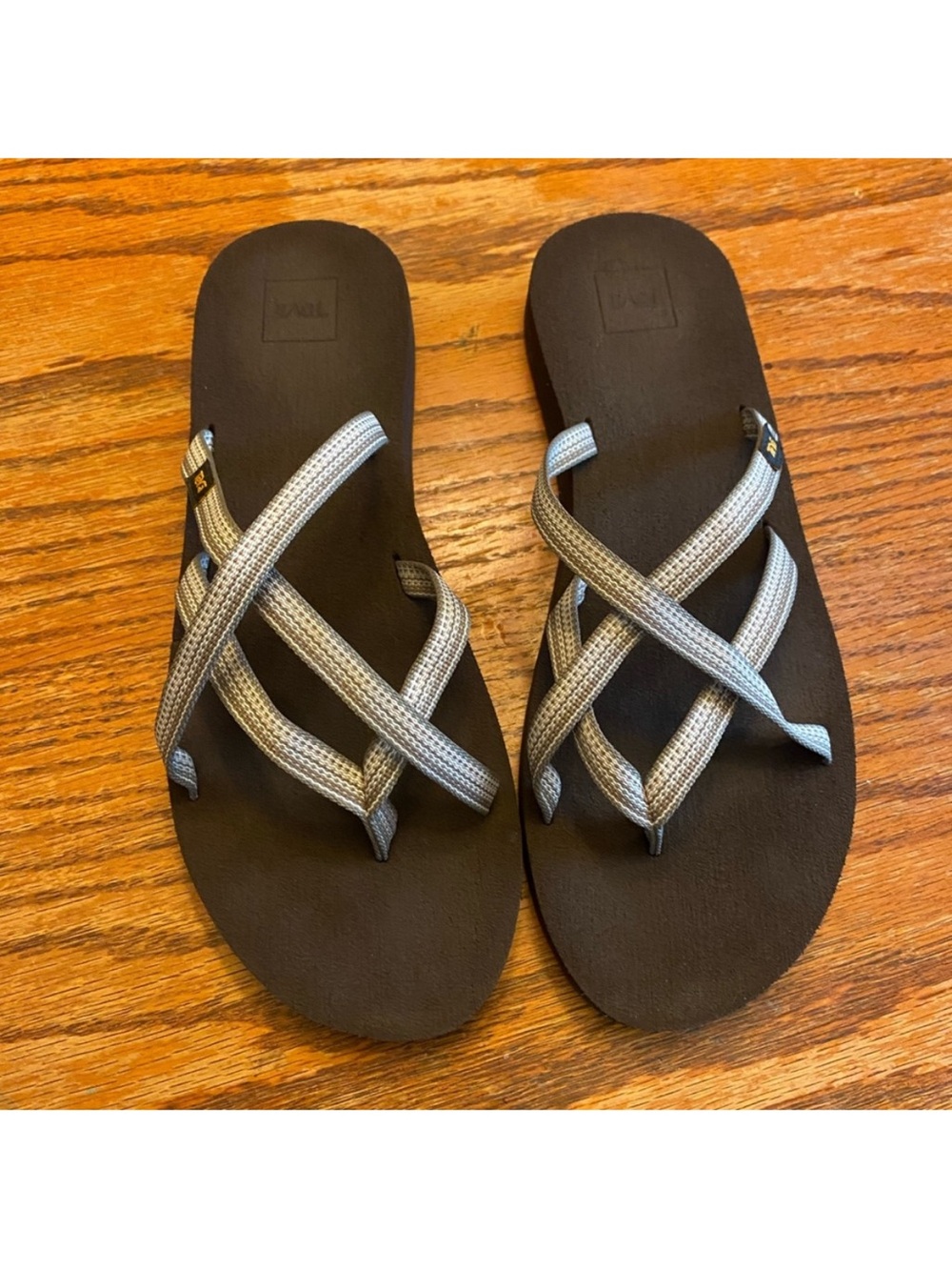 Teva olowahu sandal brown footbed 12 - Picture 2 of 5